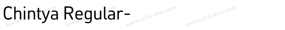 Chintya Regular字体转换